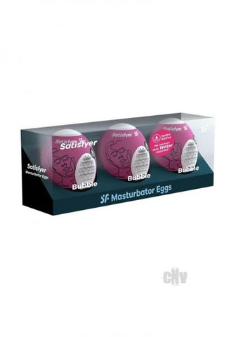 Satisfyer Masturbator Egg 3er Set Bubble