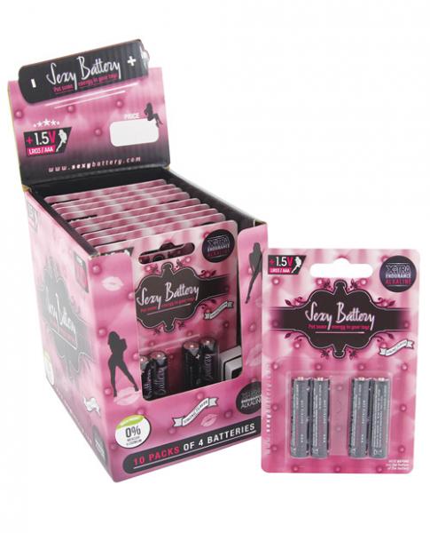 Sexy Battery AAA Box Of 10 Four Packs Display