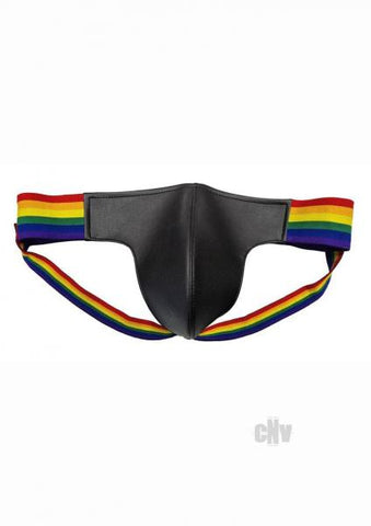 Leather Jock W/ Pride Stripes Xl