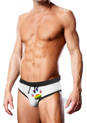 Prowler Swim Wht Oversize Paw Brief Lg