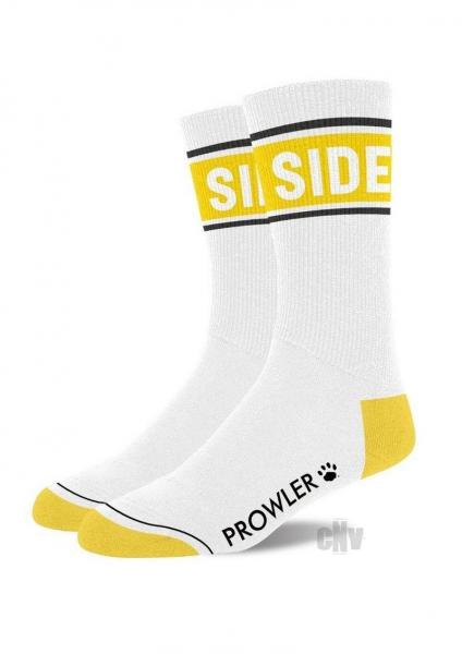 Prowler Side Socks Wht/yell