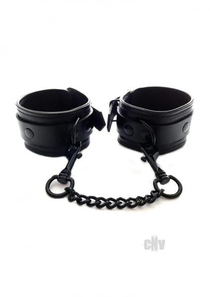 Leather Wrist Cuff Black