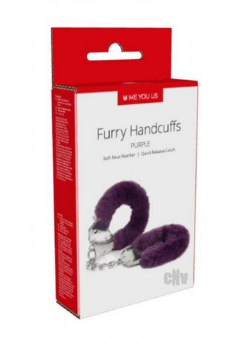 Myu Furry Handcuffs Purple