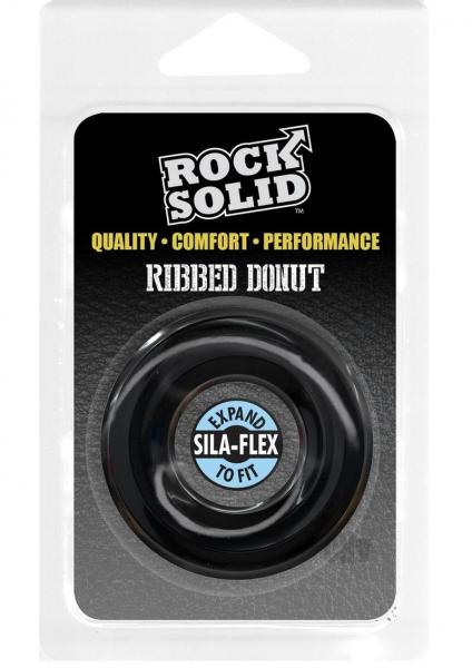 Rock Solid Ribbed Donut Black