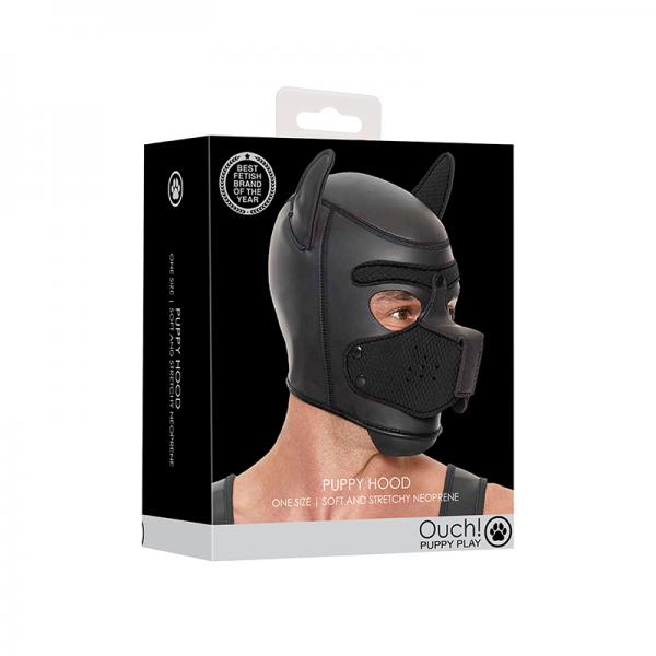 Ouch Neoprene Puppy Hood Black