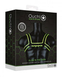 Ouch Chest Bulldog Harness S/m Gitd