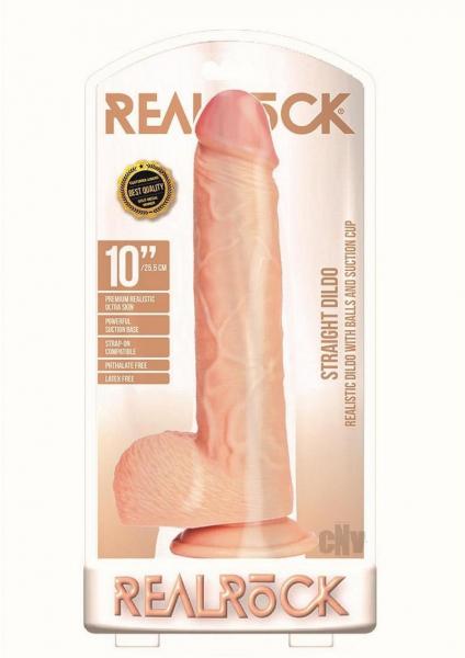 Realrock Straight W/balls 10 Vanilla