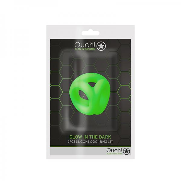 Ouch Cock Ring Ball Strap Gitd