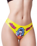 =mememe Comic Fans Printed Thong Xl