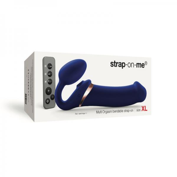 Strap-on-me Multi Orgasm Bendable Strap-on Xl Night Blue