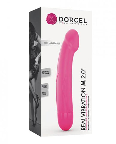 Dorcel Real Vibration M 6" Rechargeable Vibration - Pink