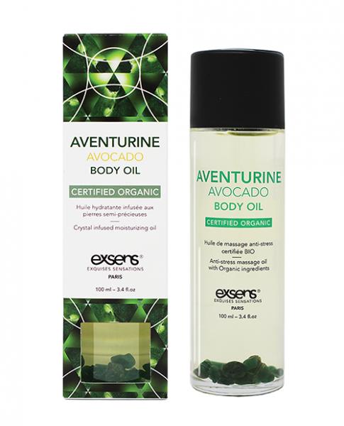 Exsens Organic Body Oil W/stones - Adventure Avocado 100 Ml