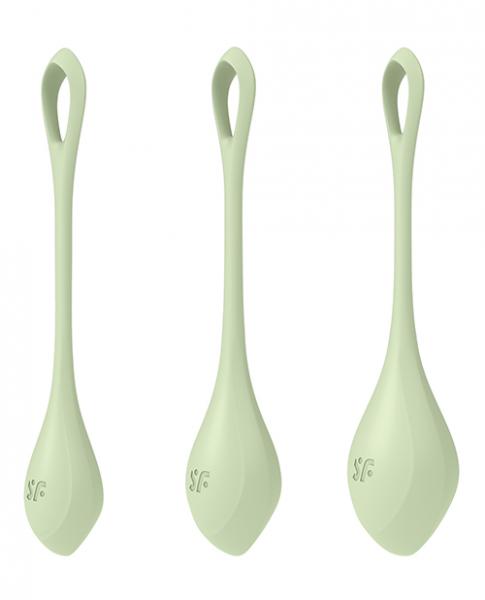 Satisfyer Yoni Power 2 Balls Training Set - Light Green