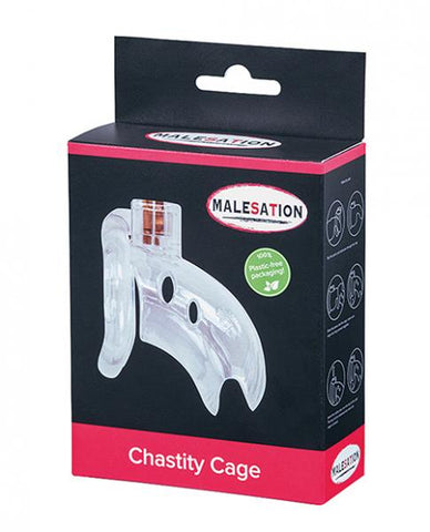 Malesation Chastity Cage - Clear