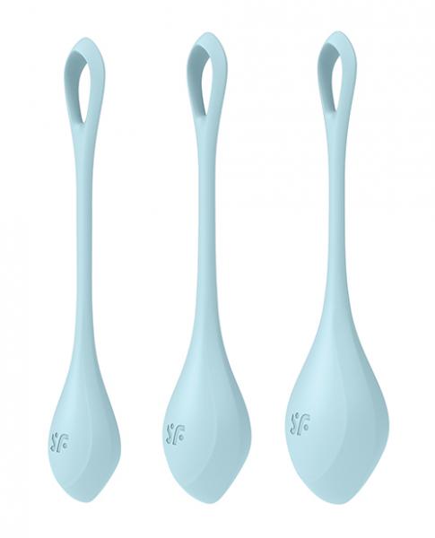 Satisfyer Yoni Power 2 Balls Training Set - Light Blue