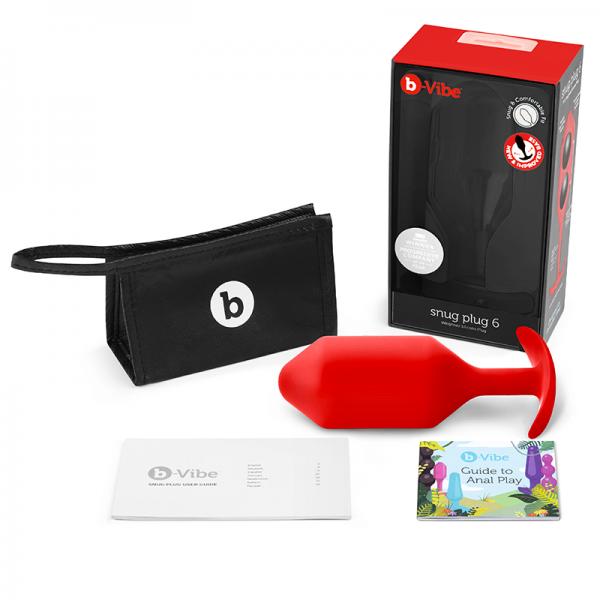 B Vibe Snug Plug 6 Red (net)