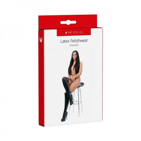 Myu Latex Stockings Md Black