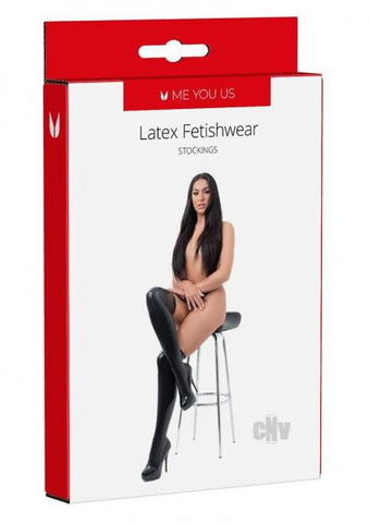 Myu Latex Stockings Sm Black