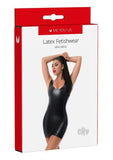 Myu Latex Mini Dress Lg Black