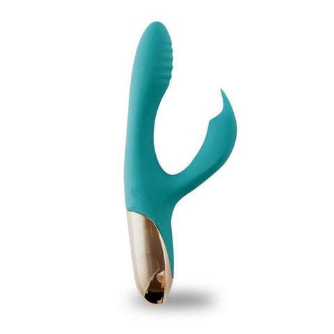 Skyler Silicone Bendable Rabbit Vibrator Green