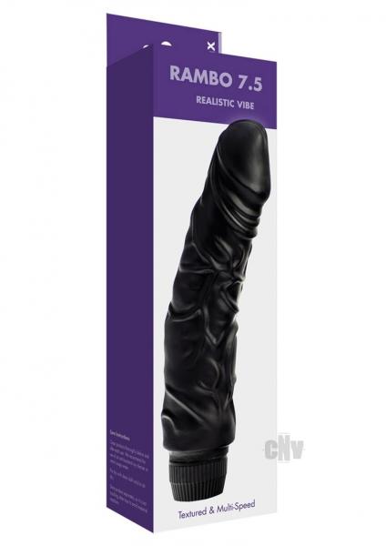 Kinx Rambo 7 Realistic Vibrator Black Os