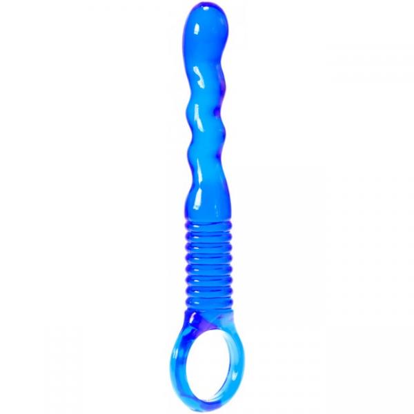 Ridged Anal Wand Blue Kinx