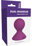 Dual Masseuse Silicone Nip Suckers Kinx