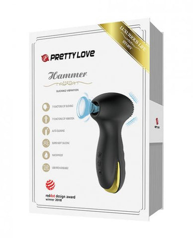 Pretty Love Hammer Sucking & Vibrating - Black & Gold