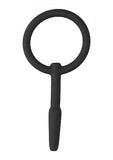 Ouch! Urethral Sounding - Silicone Plug - Black - 8 Mm