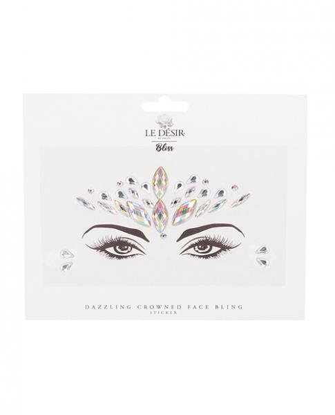 Shots Bliss Dazzling Crowned Face Bling Sticker O/s