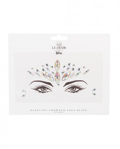 Shots Bliss Dazzling Crowned Face Bling Sticker O/s