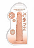 Realrock 8in Dong Flesh W/o Testicles