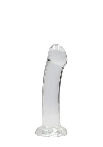 Realrock Non Realistic Dildo W Suction Cup 6.7in Transparent