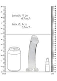 Realrock Non Realistic Dildo W Suction Cup 6.7in Transparent