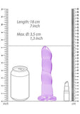 Realrock Non Realistic Dildo W Suction Cup 7in Purple