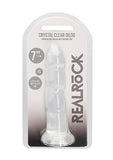 Realrock Non Realistic Dildo W Suction Cup 7in Transparent