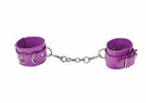 Leather Cuffs Purple