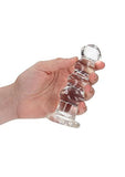 Realrock Curvy Dildo Or Butt Plug 5.5in Transparent