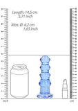 Realrock Curvy Dildo Or Butt Plug 5.5in Blue