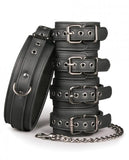 Easy Toys Fetish Set Collar, Ankle & Wrist Cuffs Black