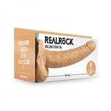 Realrock Hollow Strap-on With Balls 9 In. Mocha