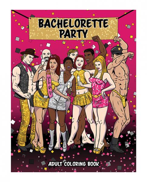 Wood Rocket Bachelorette Party Adult Coloring Book