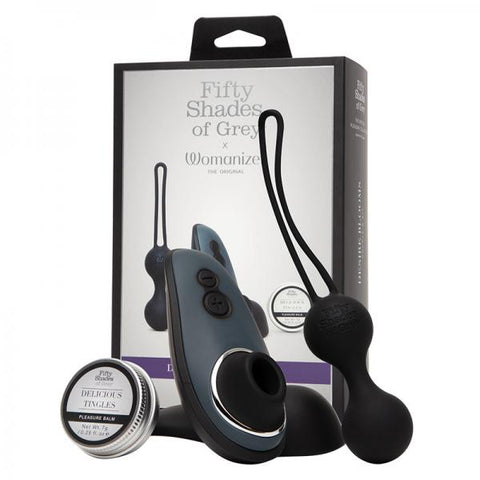 Fifty Shades Of Grey Womanizer Desire Blooms Kit Black