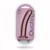 Shots Ouch! Smooth Silicone 7 In. G-spot Dildo Rose Gold