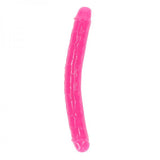 Realrock Glow In The Dark Double Dong 12 In. Dual-ended Dildo Neon Pink