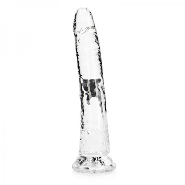 Realrock Crystal Clear Slim 10 In. Dildo Clear