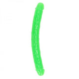 Realrock Glow In The Dark Double Dong 12 In. Dual-ended Dildo Neon Green