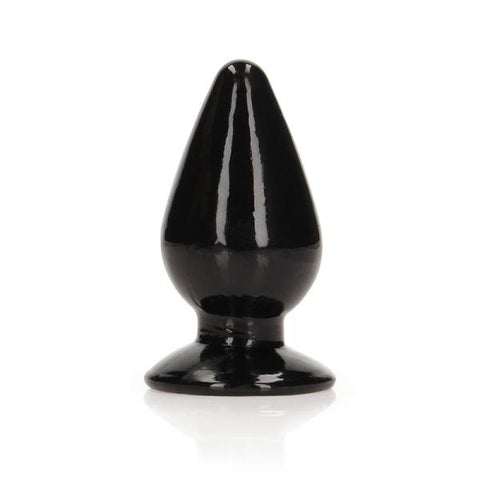 Realrock Crystal Clear 3.5 In. Anal Plug Black