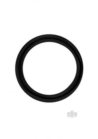 Stainless Steel Round Cock Ring 45mm Blk