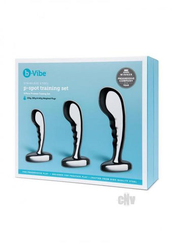 B-vibe Stainless Steel P-spot Training Set